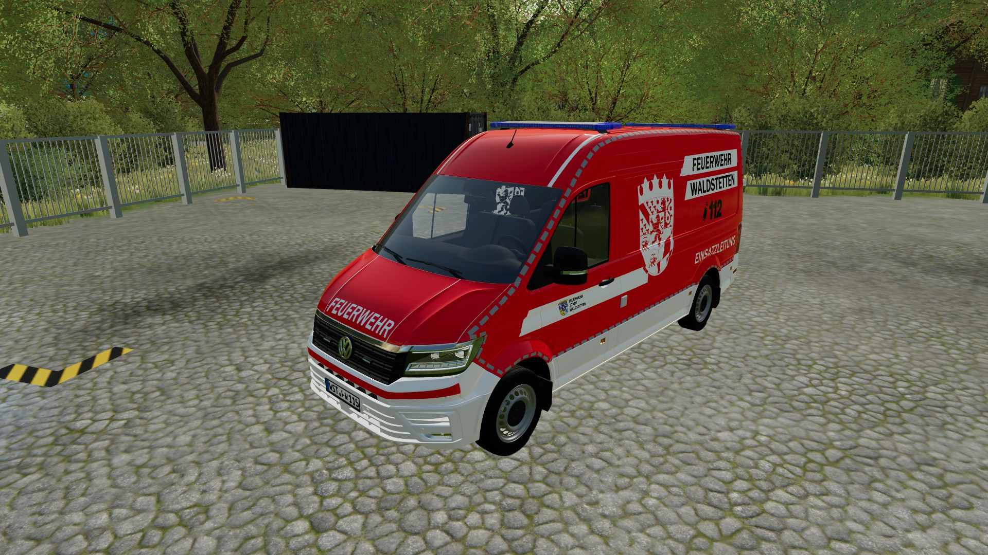 VW Crafter ELW 1 der BF Waldstetten im neuen Design der BF Hildesheim