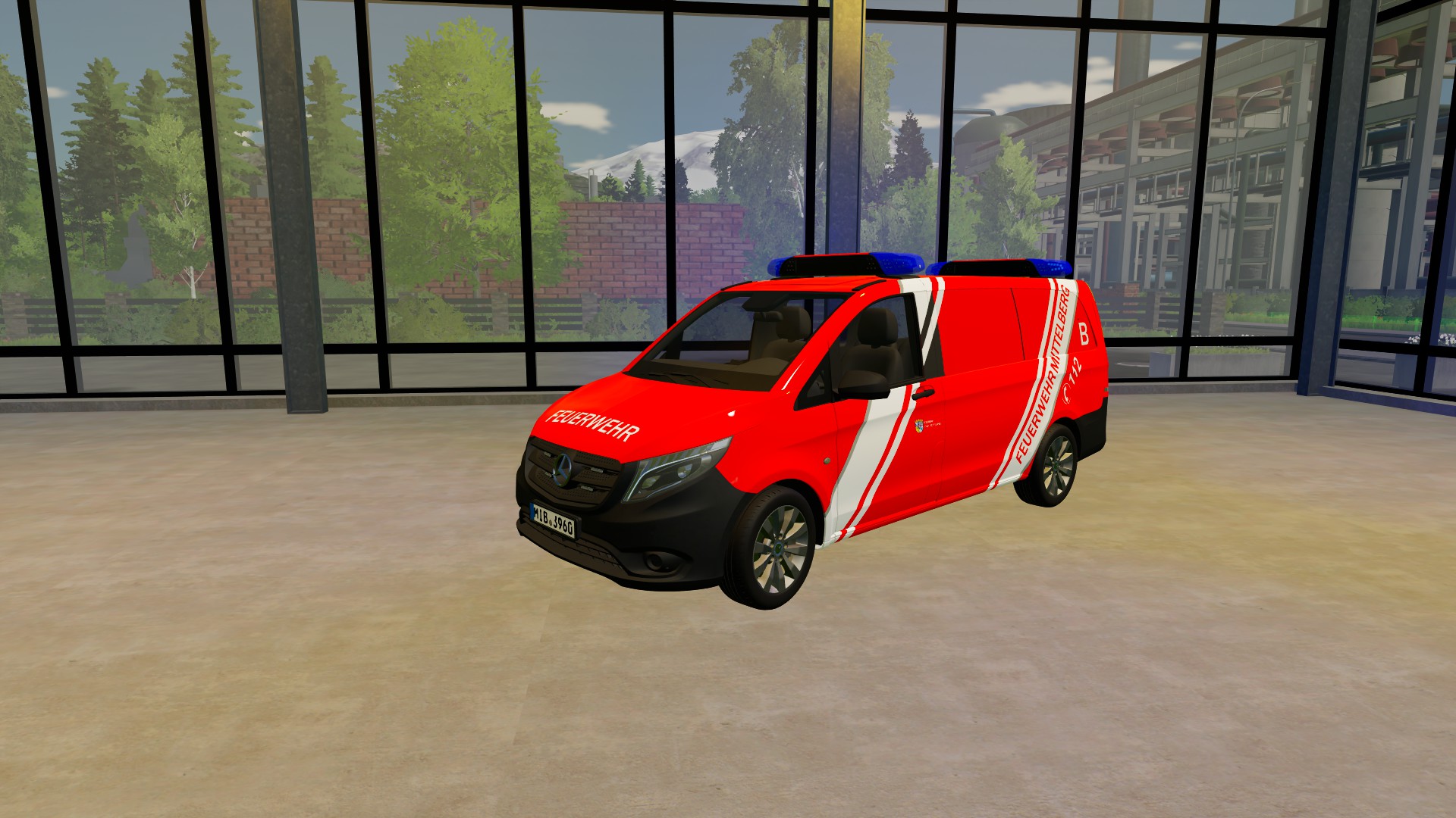 MB Vito 2017 Feuerwehr Mittelberg ELW 1 B-Dienst im Duisburger Design