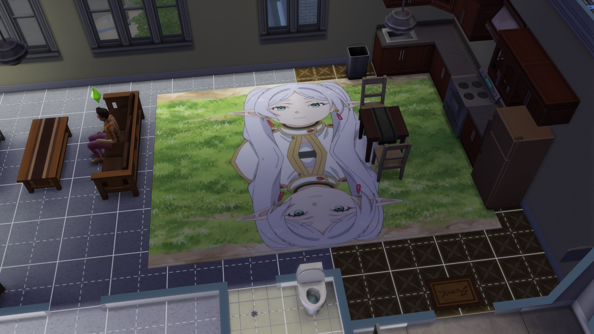 Anime Teppich Frieren XXL